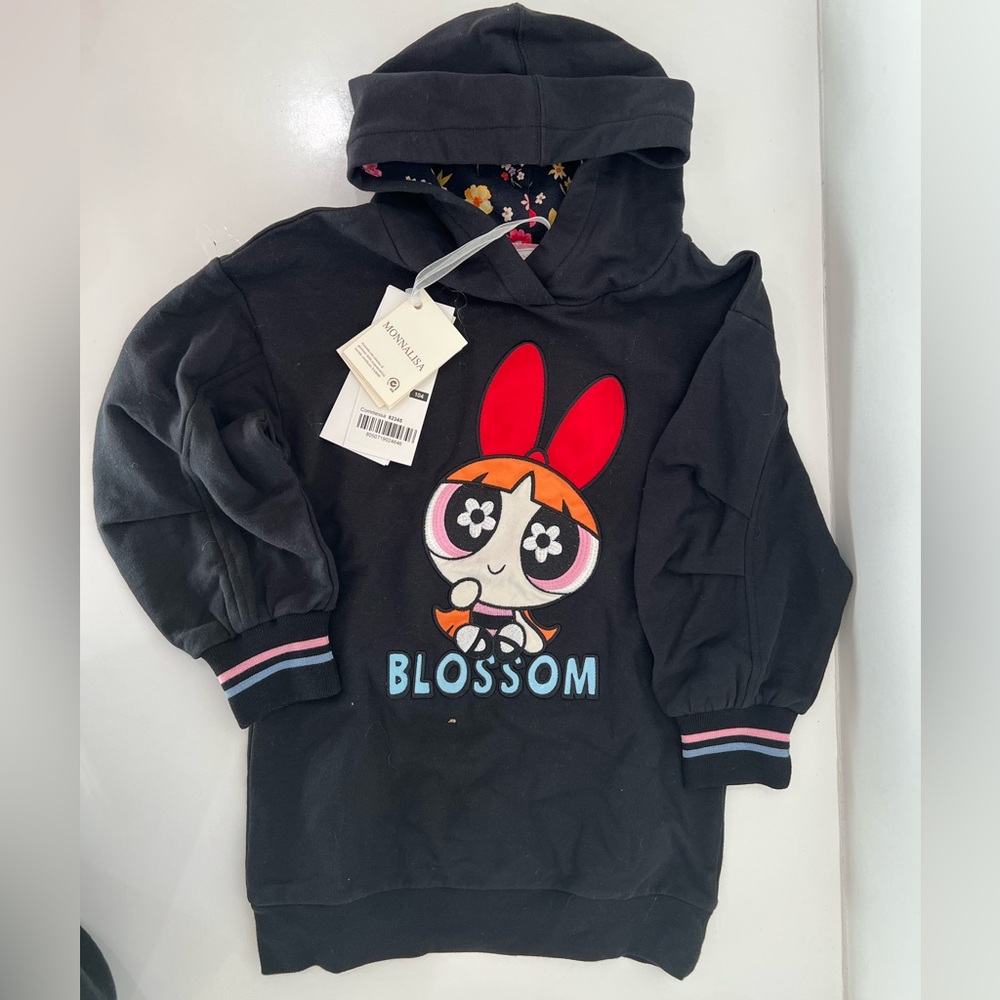 Monnalisa Powerpuff Girls Hoodie Dress NWT